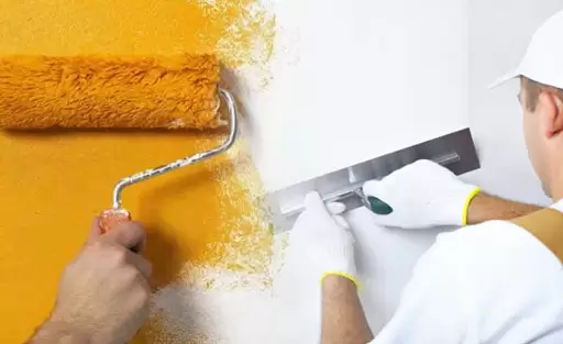 دهان ابواب خشب